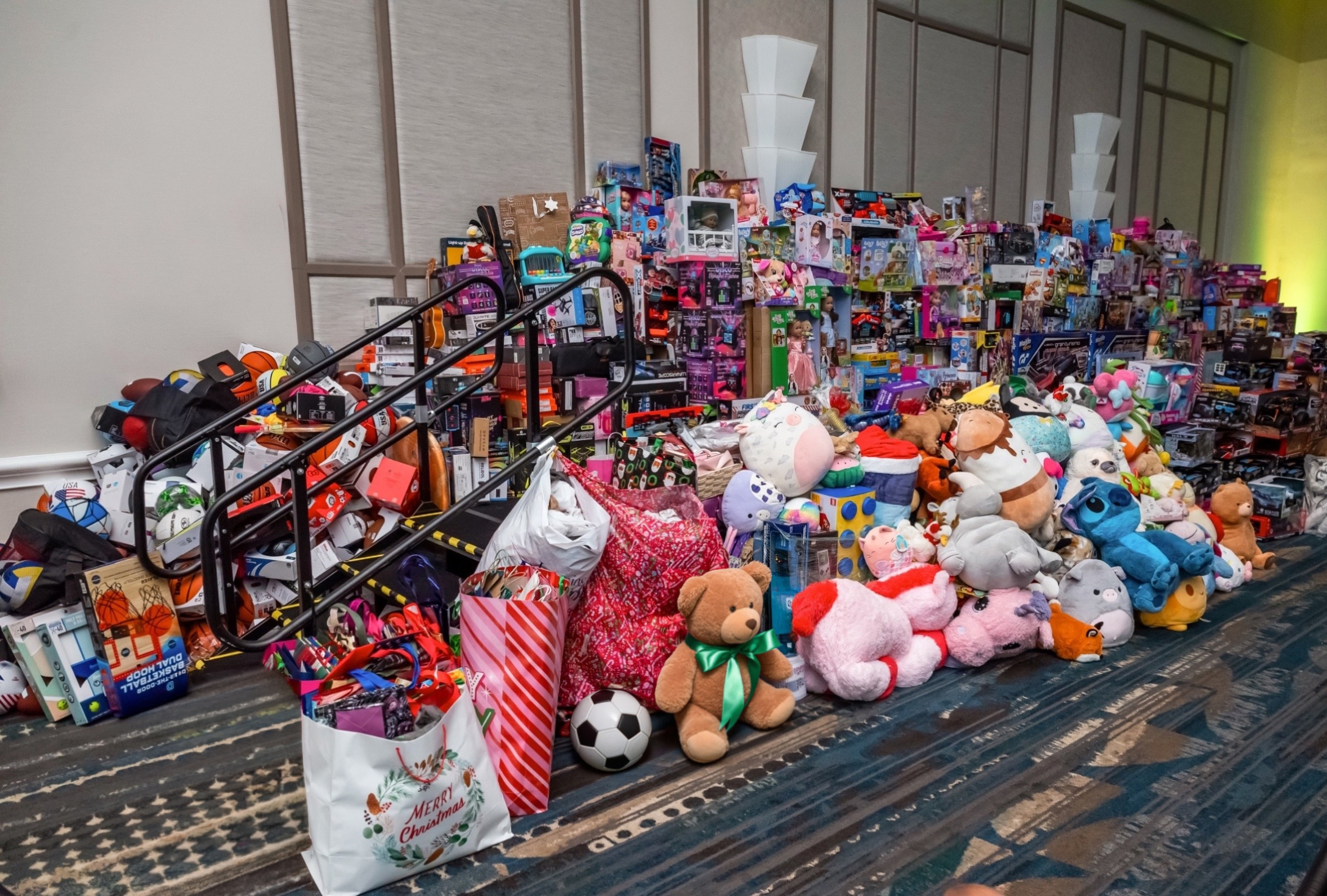 Toys collected at a past Margarita Ball