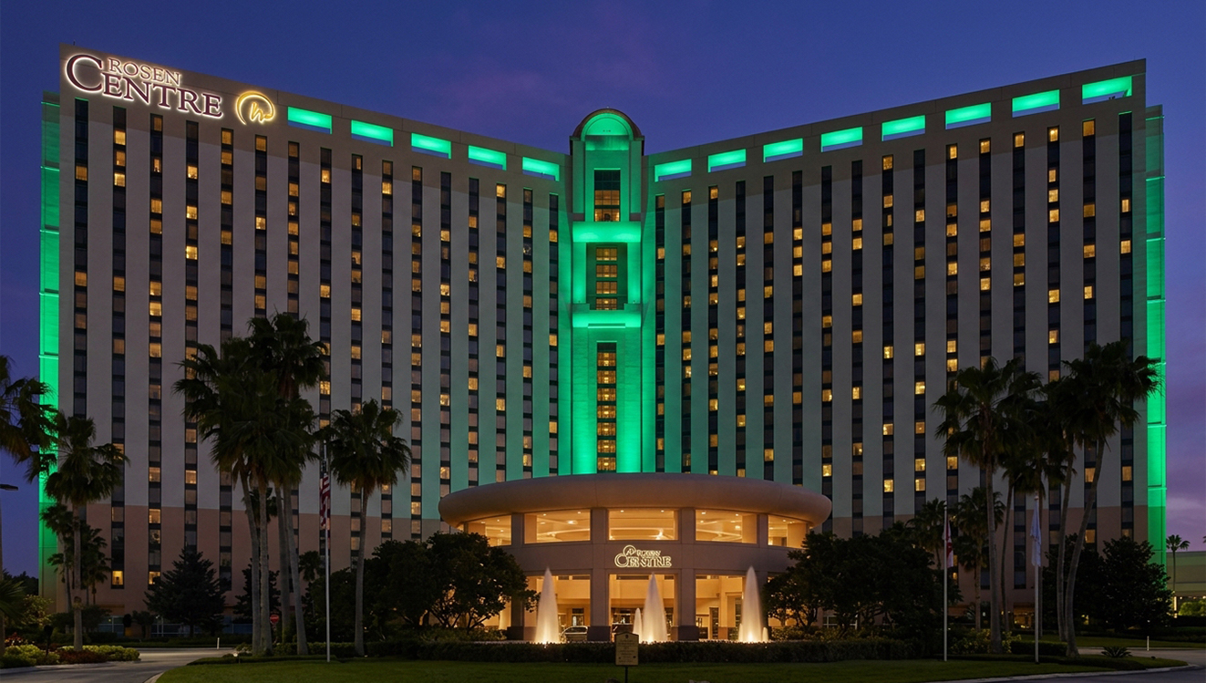 Rosen Centre Hotel at night